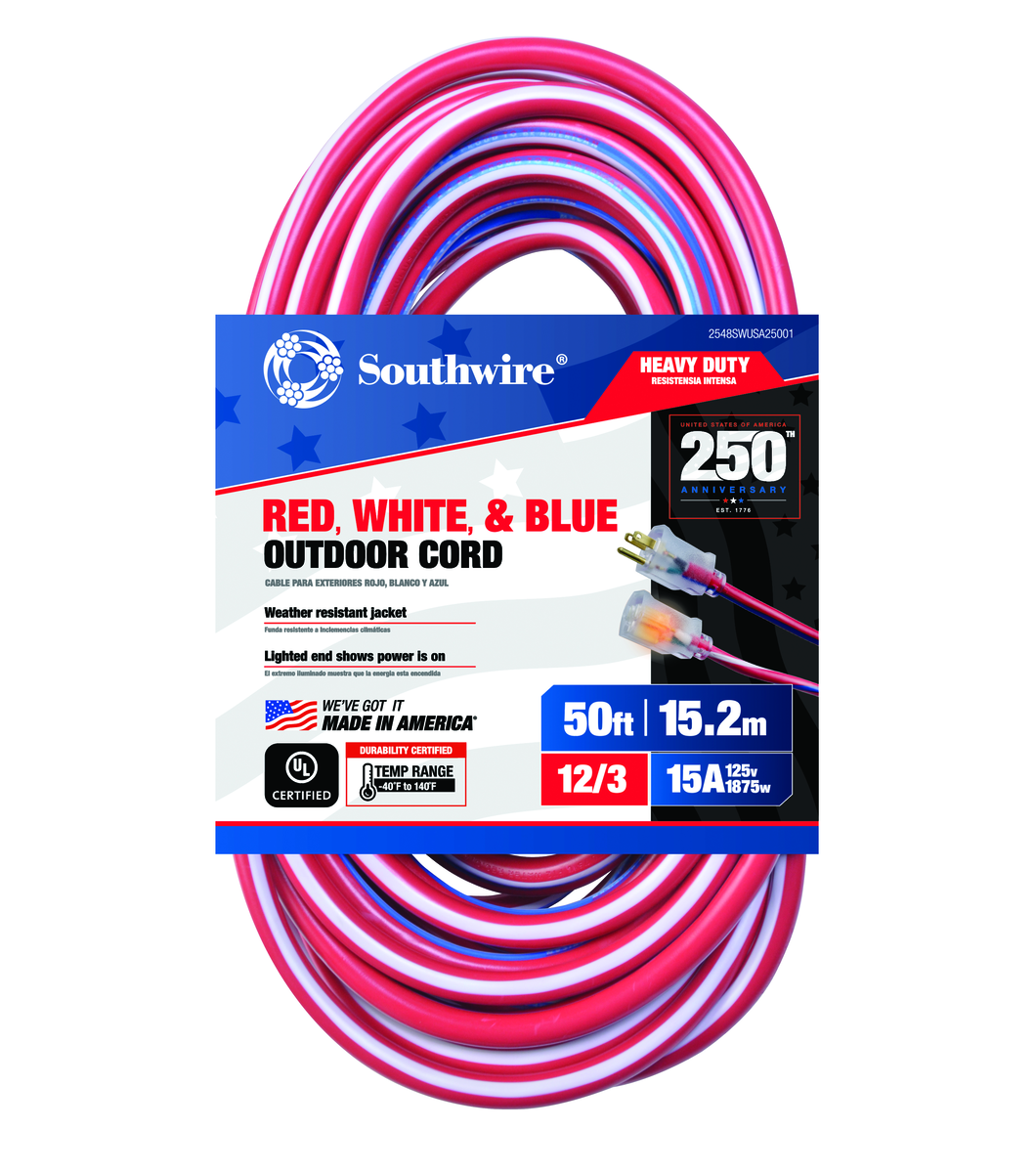 Southwire 12/3 SJTW 50ft Outdoor Extension Cord
